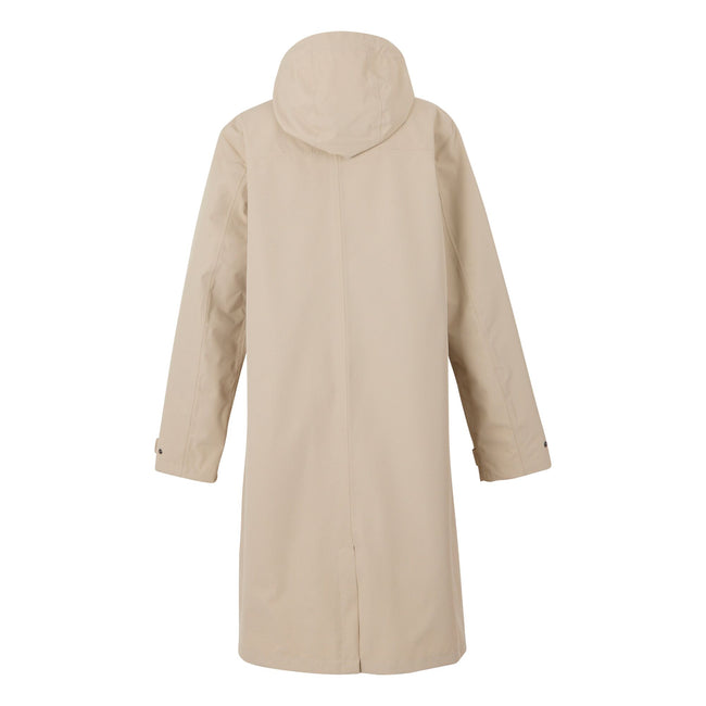 White Pepper - Back - Regatta Womens-Ladies Reinna Long Length Waterproof Jacket