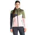 Olivine Green-Crystal Rose - Lifestyle - Dare 2B Womens-Ladies Convey III Core Stretch Midlayer