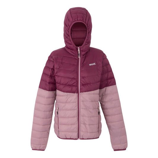 Beaujolais-Lilas - Front - Regatta Womens-Ladies Hillpack IV Quilted Thin Lightweight Waterproof Jacket
