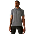 Grey - Side - Regatta Professional Mens Pique Polo Shirt
