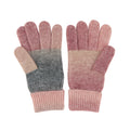 Dark Khaki-Dusty Rose - Back - Regatta Womens-Ladies Frosty Winter Gloves