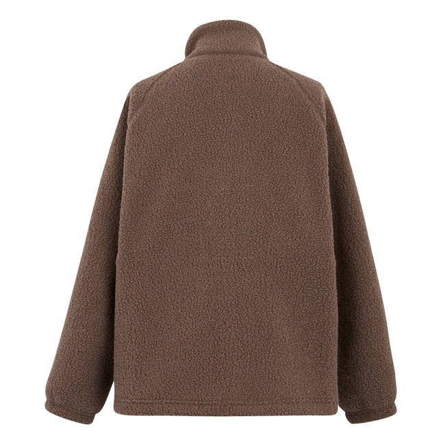 Mocha - Back - Regatta Womens-Ladies Emilica Borg Full Zip Fleece Jacket