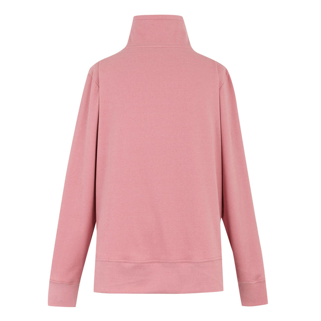 Dusty Rose - Back - Regatta Womens-Ladies Demmi Quarter Zip Fleece Top