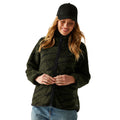 Dark Khaki-Black - Lifestyle - Regatta Womens-Ladies Frankie Borg Full Zip Fleece Jacket