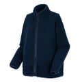 Navy - Side - Regatta Womens-Ladies Frankie Borg Full Zip Fleece Jacket