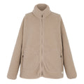 Soft Taupe - Front - Regatta Womens-Ladies Frankie Borg Full Zip Fleece Jacket