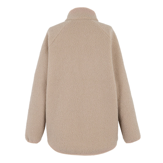 Soft Taupe - Back - Regatta Womens-Ladies Frankie Borg Full Zip Fleece Jacket