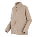 Soft Taupe - Side - Regatta Womens-Ladies Frankie Borg Full Zip Fleece Jacket