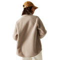 Soft Taupe - Pack Shot - Regatta Womens-Ladies Frankie Borg Full Zip Fleece Jacket