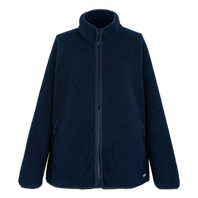 Navy - Front - Regatta Womens-Ladies Frankie Borg Full Zip Fleece Jacket