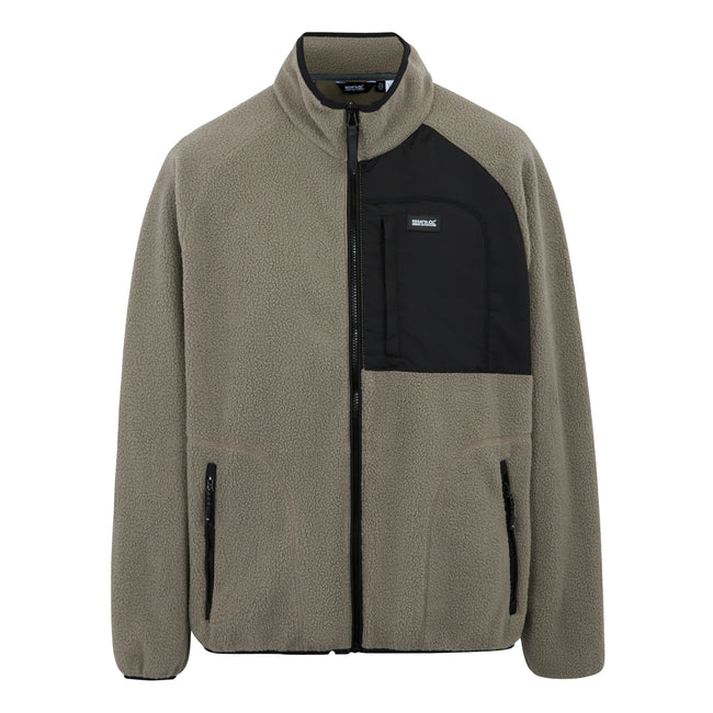Golden Sand - Front - Regatta Mens Frankie Borg Fleece Jacket