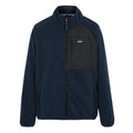Navy - Front - Regatta Mens Frankie Borg Fleece Jacket