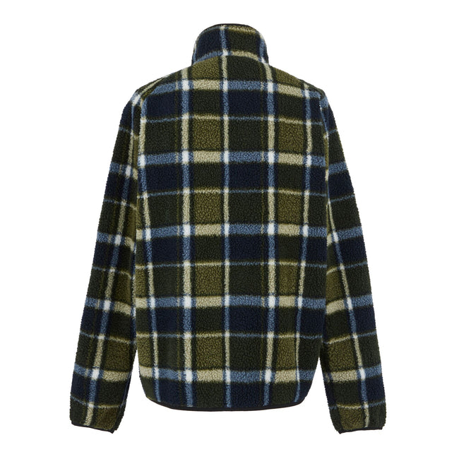 Navy-Dark Khaki - Back - Regatta Mens Frankie Borg Fleece Jacket