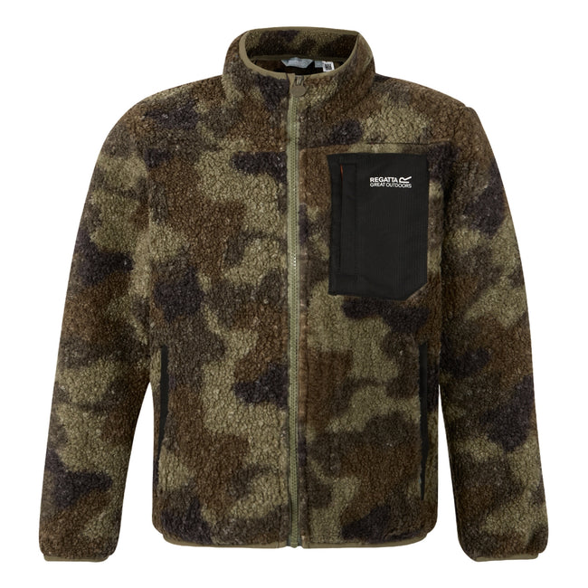 Olive Night - Front - Regatta Childrens-Kids Frankie Full Zip Fleece Jacket