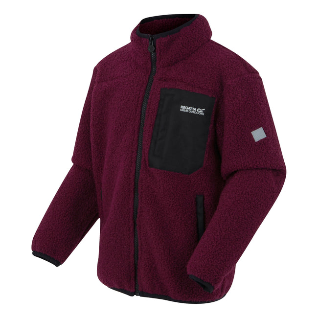 Dark Pimento - Side - Regatta Childrens-Kids Frankie Full Zip Fleece Jacket