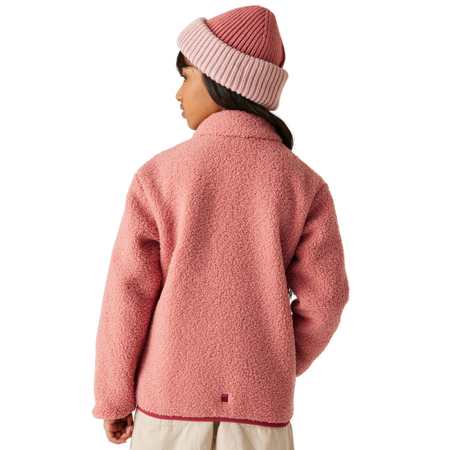 Dusty Rose - Pack Shot - Regatta Childrens-Kids Frankie Full Zip Fleece Jacket