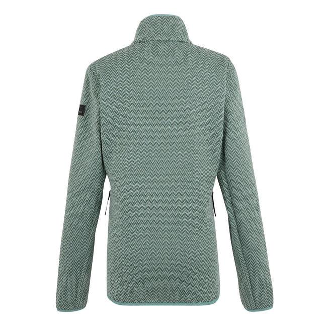 Green Haze-Spruce Green - Back - Regatta Womens-Ladies Elzie Full Zip Fleece Jacket