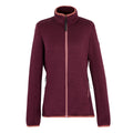 Dark Pimento-Burgundy - Front - Regatta Womens-Ladies Elzie Full Zip Fleece Jacket