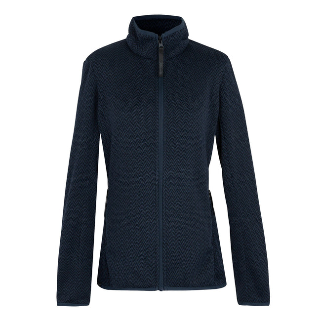 Navy-Sky Captain - Front - Regatta Womens-Ladies Elzie Full Zip Fleece Jacket