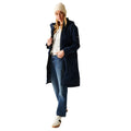 Navy - Close up - Regatta Womens-Ladies Yannta Insulated Waterproof Jacket