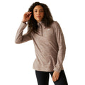Mocha - Lifestyle - Regatta Womens-Ladies Sweetheart Quarter Zip Fleece Top