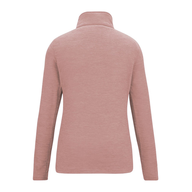 Dusty Rose - Back - Regatta Womens-Ladies Sweetheart Quarter Zip Fleece Top