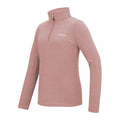 Dusty Rose - Side - Regatta Womens-Ladies Sweetheart Quarter Zip Fleece Top