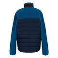 Navy-Snorkel Blue - Back - Regatta Mens Frankie Borg Full Zip Hybrid Jacket