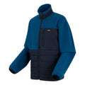 Navy-Snorkel Blue - Side - Regatta Mens Frankie Borg Full Zip Hybrid Jacket