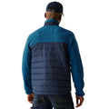 Navy-Snorkel Blue - Pack Shot - Regatta Mens Frankie Borg Full Zip Hybrid Jacket