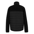 Black - Back - Regatta Mens Frankie Borg Full Zip Hybrid Jacket