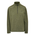 Oil Green-Olive Night - Front - Regatta Mens Hepley Half Zip Fleece Jacket