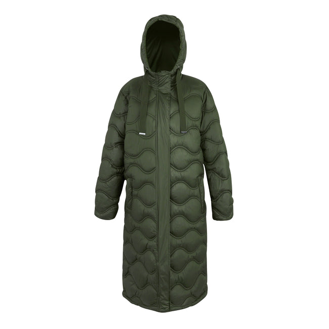 Dark Khaki - Front - Regatta Womens-Ladies Embrie Quilted Jacket