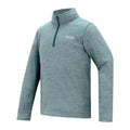 Spruce Green - Side - Regatta Childrens-Kids Hot Shot Quarter Zip Fleece Top