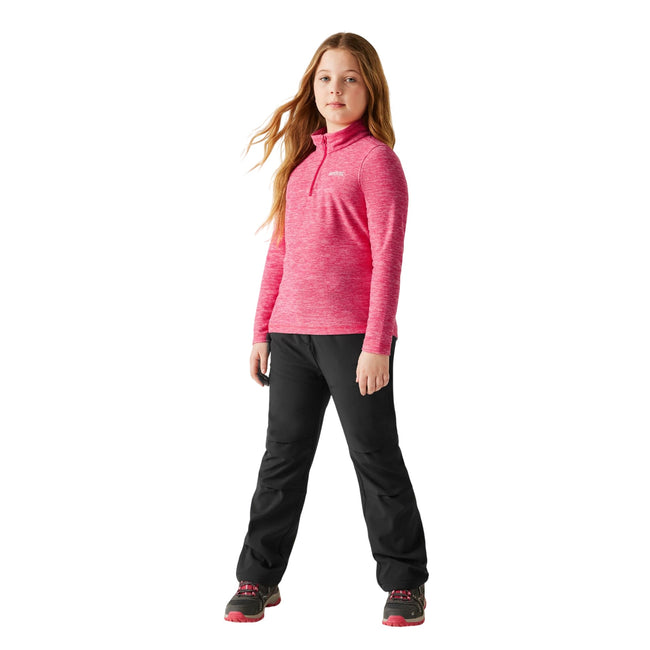Pop - Close up - Regatta Childrens-Kids Hot Shot Quarter Zip Fleece Top