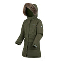 Olive Night - Side - Regatta Childrens-Kids Fabrizia II Quilted Jacket
