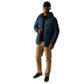 Navy - Close up - Regatta Mens Marshdrave Padded Jacket