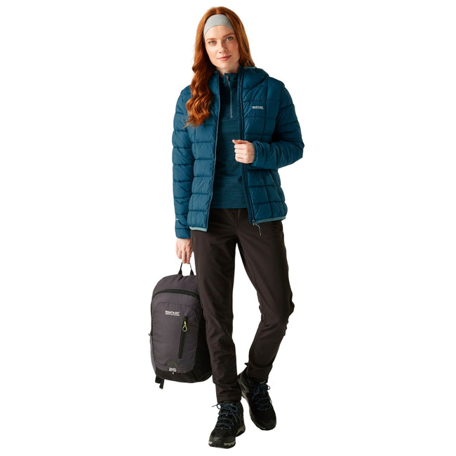 Moroccan Blue - Close up - Regatta Womens-Ladies Asper Padded Jacket