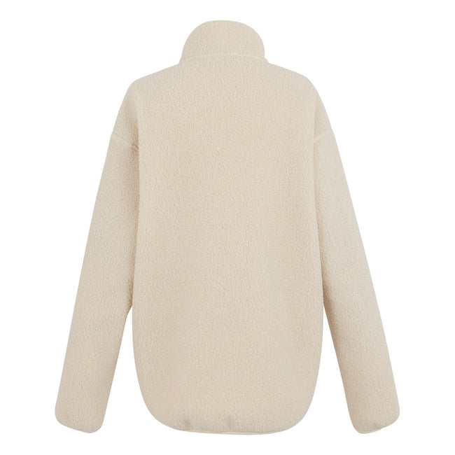 Light Vanilla - Back - Regatta Womens-Ladies Frankie Abstract Borg Half Zip Fleece Jacket