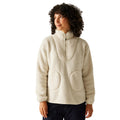 Light Vanilla - Lifestyle - Regatta Womens-Ladies Frankie Abstract Borg Half Zip Fleece Jacket
