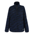 Navy-Black - Front - Regatta Womens-Ladies Frankie Abstract Borg Half Zip Fleece Jacket