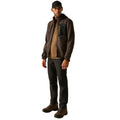Nut Brown - Pack Shot - Regatta Mens Newhill Marl Full Zip Fleece Jacket