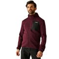 Dark Maroon - Lifestyle - Regatta Mens Newhill Marl Full Zip Fleece Jacket