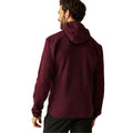 Dark Maroon - Pack Shot - Regatta Mens Newhill Marl Full Zip Fleece Jacket