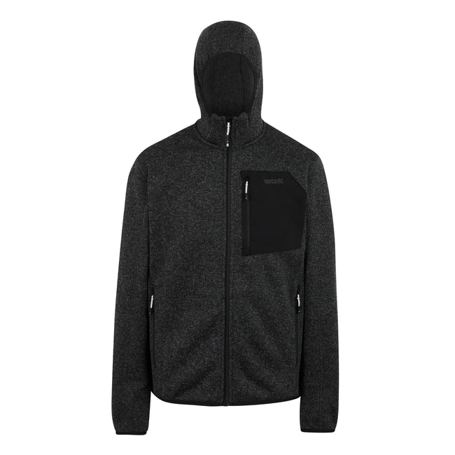 Ash - Front - Regatta Mens Newhill Marl Full Zip Fleece Jacket