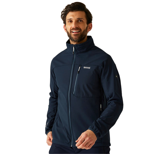 Navy Blue - Lifestyle - Regatta Mens Mountdale Soft Shell Jacket