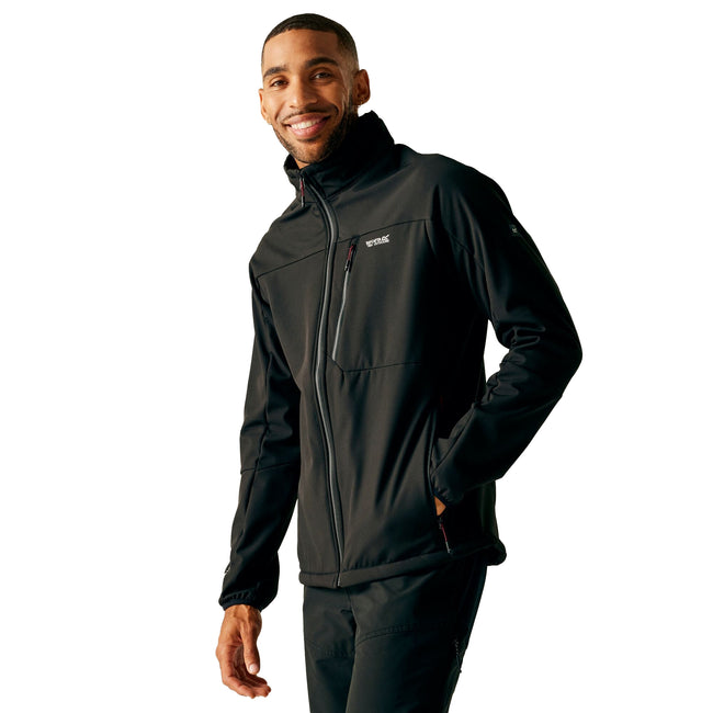 Brown - Front - Regatta Mens Mountdale Soft Shell Jacket