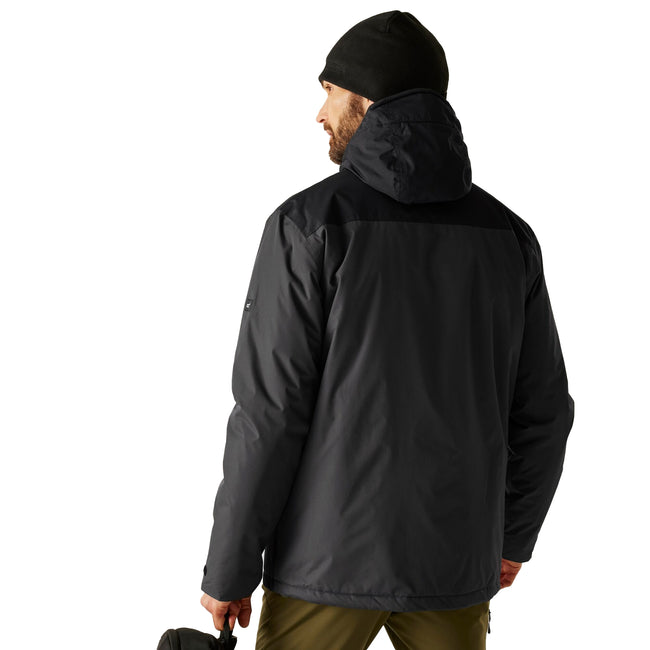 Black - Pack Shot - Regatta Mens Thornridge Insulated Waterproof Jacket