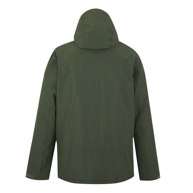 Dark Khaki - Back - Regatta Mens Thornridge Insulated Waterproof Jacket