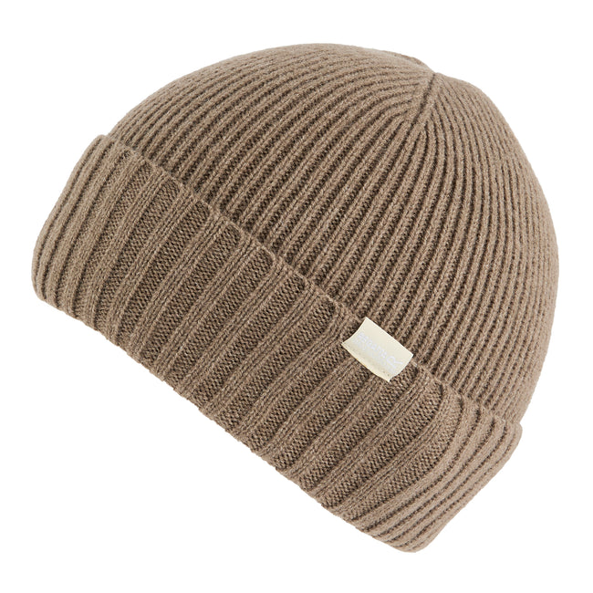 Mocha - Back - Regatta Womens-Ladies Basic Ribbed Beanie